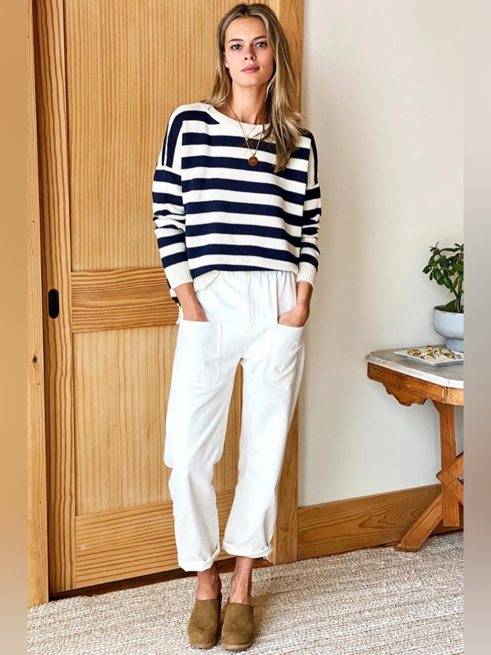 EMERSON FRY ORCHARD PANT - IVORY HEMP ORGANIC